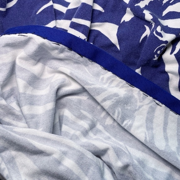 Tori Richard ALTERED Blue Zebra Print Women's Dress - Picture 15 of 16